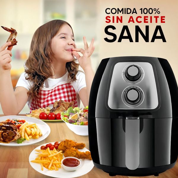 Freidora Sin Aceite Xion Electrica Comida A Vapor 3.5 L - Imagen 6
