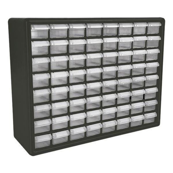 Organizador 64 Gabetas Para Colgar O Apilables Truper Org-64