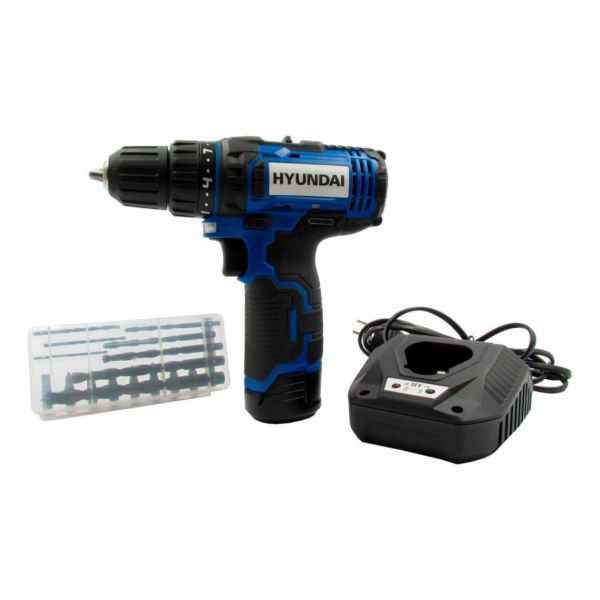 Taladro A Batería Hyundai 12v C/ 17 Pcs Hycd12 - Imagen 2