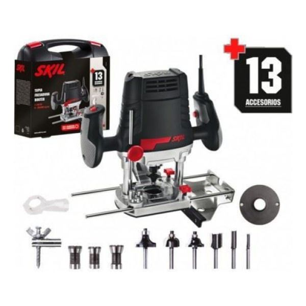 Fresadora Router 1/4 1100w 28000rpm Maletín Acces. Skil 1831