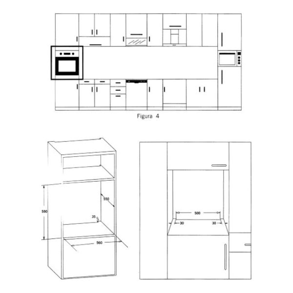 Horno Empotrar James Inox Turbina Conveccion Kirkor - Imagen 2