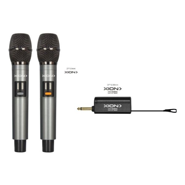 2 Microfonos Inalámbricos Universales Usb Kirkor - Imagen 2