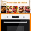 Horno De Empotrar Xion 76 Lts Digital Inox Xi-hde81x Kirkor - Imagen 3