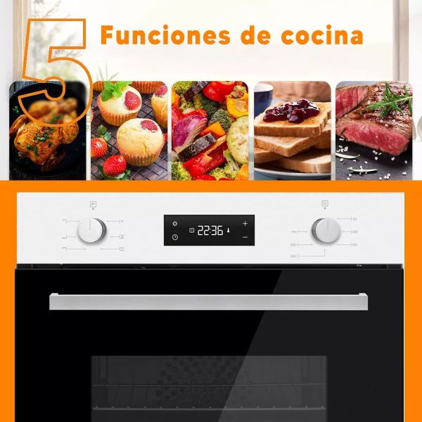 Horno De Empotrar Xion 76 Lts Digital Inox Xi-hde81x Kirkor - Imagen 3