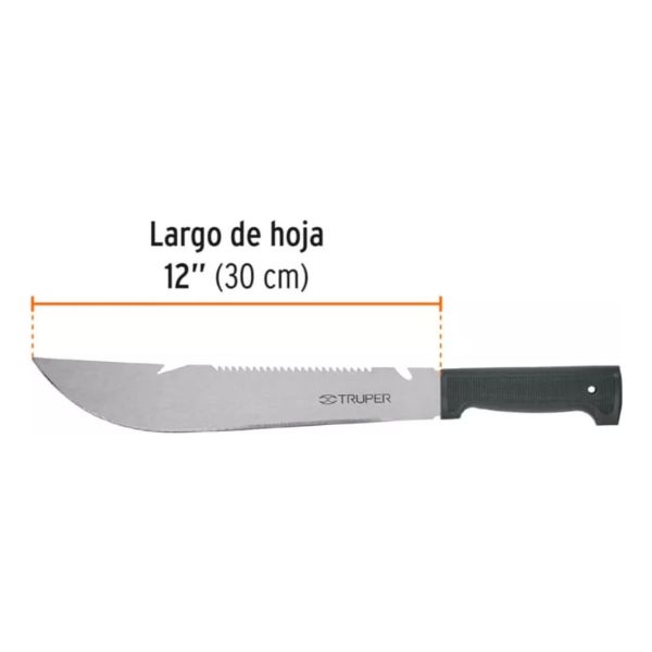 Machete De Acero Tipo Rambo 12 31cm Funda Truper 100655 - Imagen 5