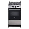 Cocina A Gas Indurama 4 Hor Inox Con Grill Modelo Bilbao