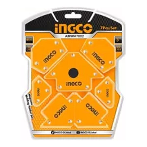 Set X7 Escuadra Magneticas Ingco Amwh7002