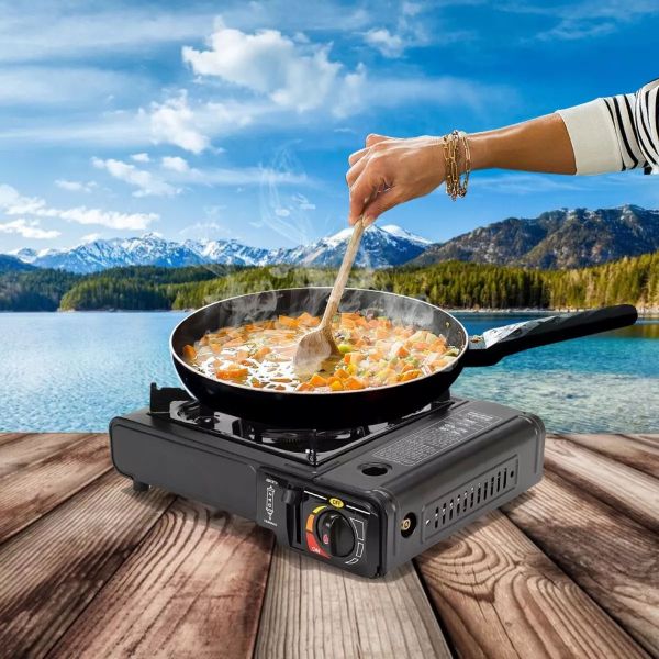 Anafe Cocinilla Portatil Gas Butano Con Incl Recarga Camping - Imagen 2