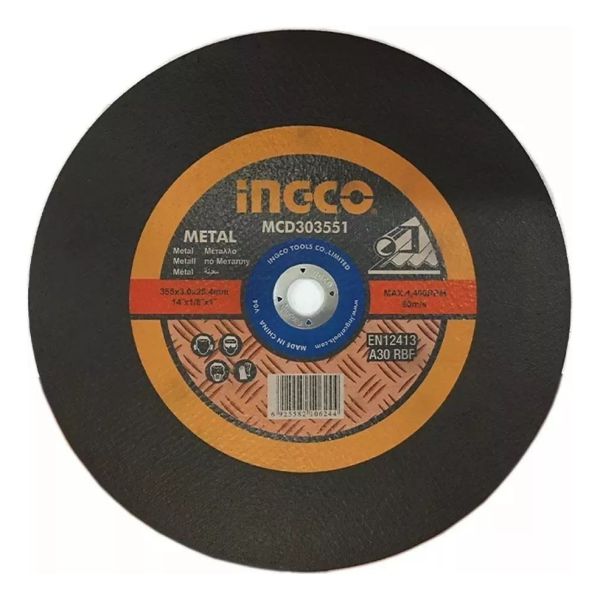 Disco De Corte 14'' Sensitiva Ingco Para Metal Kirkor