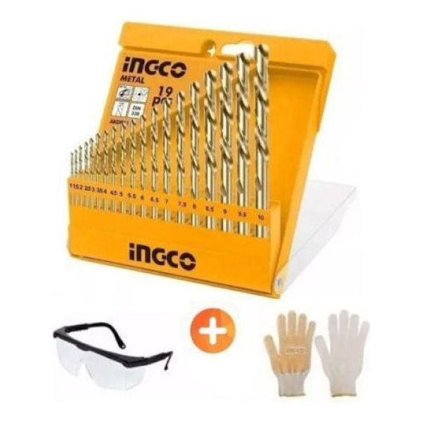 Juego De Mechas Para Metal Profesional 19pcs Incgo Hss Kirko
