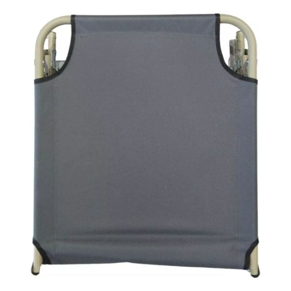 Catre Cama Safari Plegable 4 Posiciones Camping Color Gris - Imagen 4