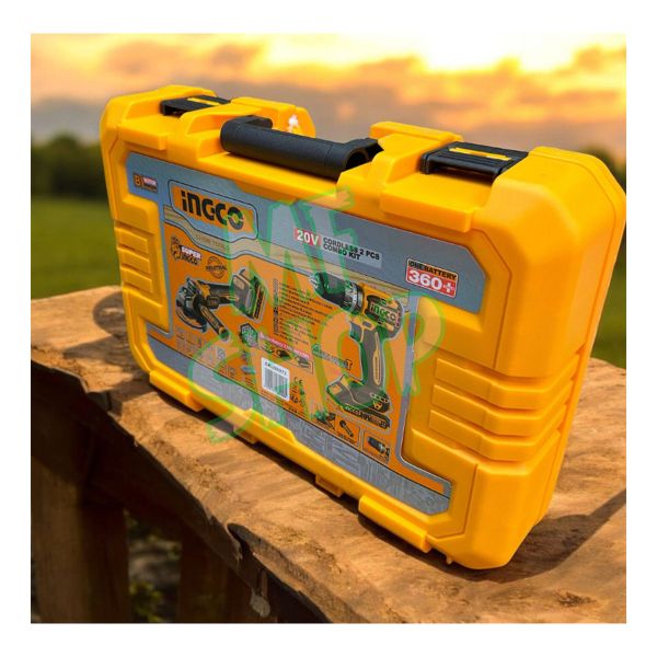 Combo Ingco Atornillador Percutor + Amoladora 20v + Accesori - Imagen 3