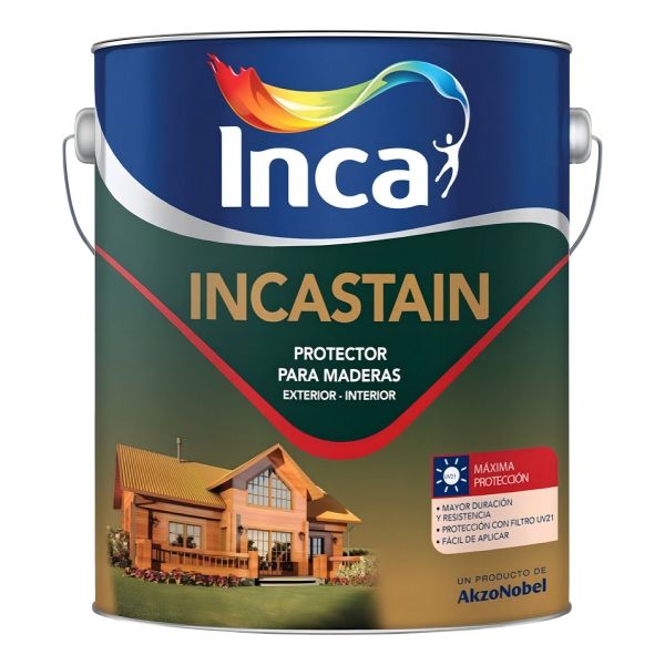 Incastain Protector Para Madera 1lt - Terminación Satinada