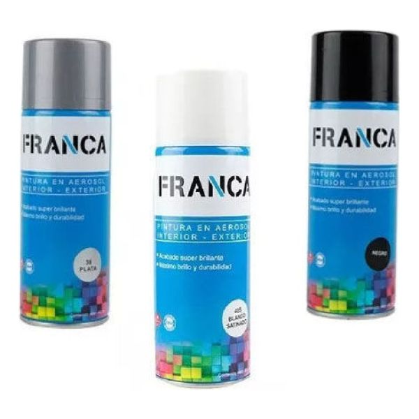 Esmalte En Aerosol 400ml Franca Mate Brillante Satinados Kir - Imagen 9