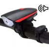 Luz Farol Led Y Bocina Para Bicicleta Recargable