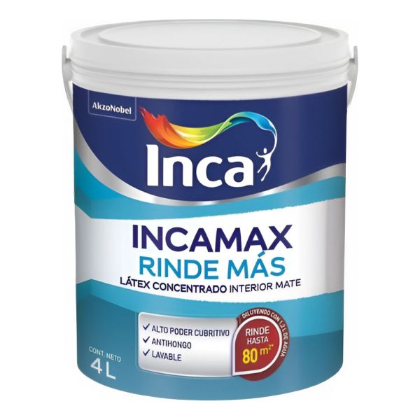 Incamax Rinde Más Látex Interior Lavable Concentrado 10 Lts