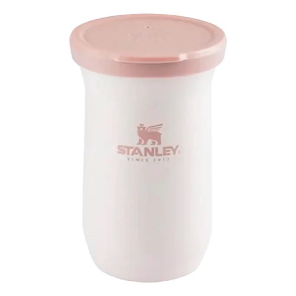 Mate De Acero Con Tapa Stanley Rosa - Gtia De Por Vida