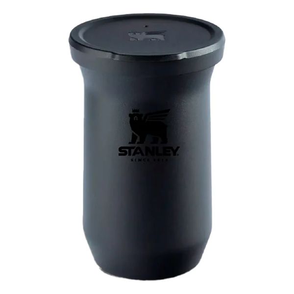Mate De Acero Con Tapa Stanley Negro - Gtia De Por Vida