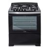Cocina James C 805 V Negro Mesada Vidrio 5 Hornallas Kirkor - Imagen 2