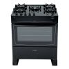 Cocina James C 695 V Negra 5 Hornallas Mesa Vidrio Kirkor - Imagen 2
