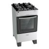 Cocina James C 690 V Inox Mesada De Vidrio Negro Kirkor