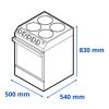 Cocina James Electrica C-801 A Rtks 4 Discos Kirkor - Imagen 2
