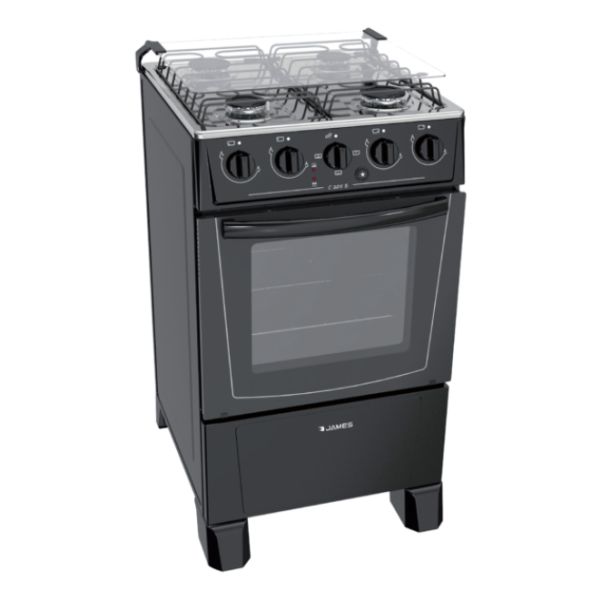 Cocina James C 205 B Negro Combinada Kirkor