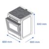 Cocina James C-203a V Tks Inox Vitrocerámica Inoxidable - Imagen 4
