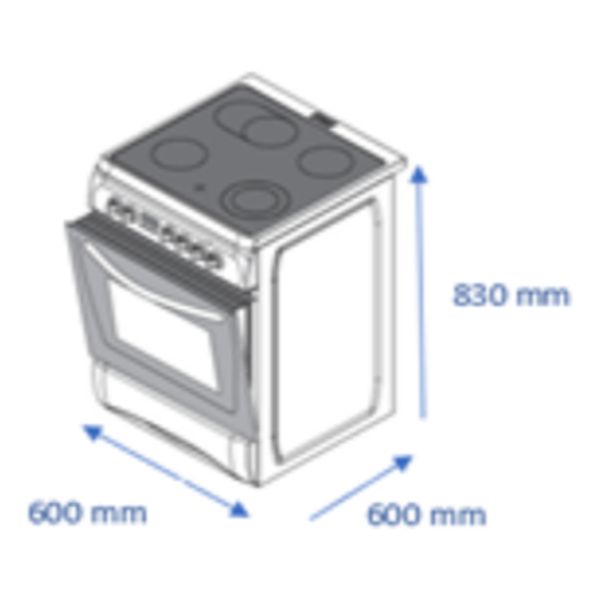 Cocina James C-203a V Tks Inox Vitrocerámica Inoxidable - Imagen 4