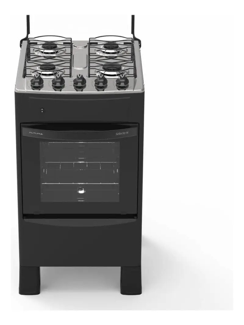 Cocina A Supergas Futura Selecta Negra - Imagen 2