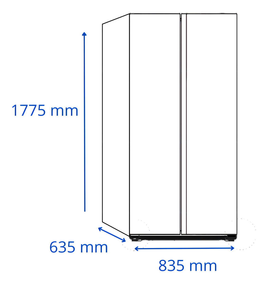 Refrigerador Heladera James Rj 35 Sbsi Dark Inox Inverter Eh - Imagen 2