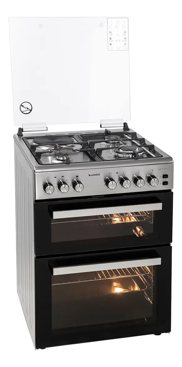 Cocina Combinada James C-900a Tks Inox Dh Doble Horno