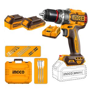 Taladro Atornillador Percutor 2 Baterías 20v 86nm Ingco Cidl