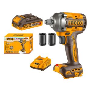 Llave De Impacto A Batería Ingco Ciwli20351 + Accesorios