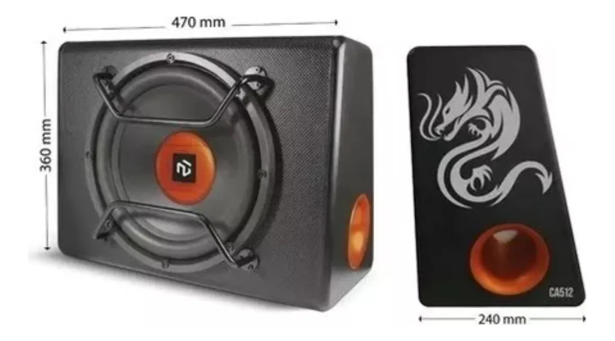 Subwoofer Potenciado North Tech 12 1200w Negro - Imagen 2