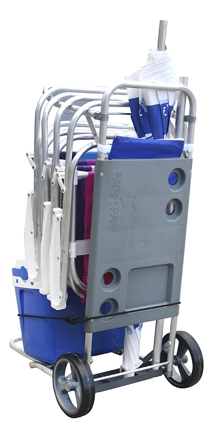 Carrito Mesa Playa Mor Aluminio Carrito Mor Kirkor Botafogo - Imagen 5