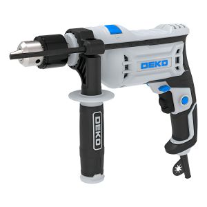 Taladro Percutor 650w 13mm Deko Dkid13xp65 Gris Claro