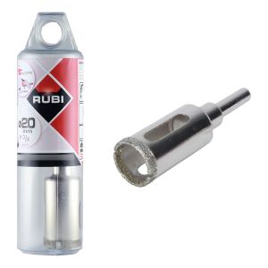 Corona Diamantada 20mm Rubi 05961 Para Porcelanato Corte Húmedo