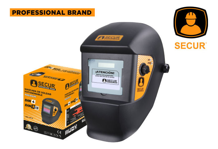 Mascara De Soldar Fotosensible Premium Secur Negro Lisa - Imagen 2