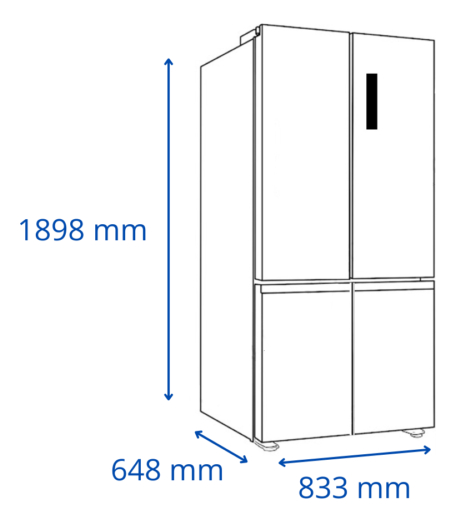 Heladera James Multidoor Inverter Clase A 486 Lts Inox Rj470 - Imagen 3