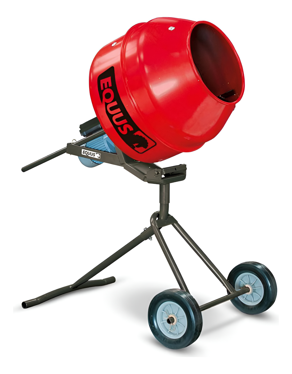 Hormigonera Portatil Vertical 140l Con Protector De Motor