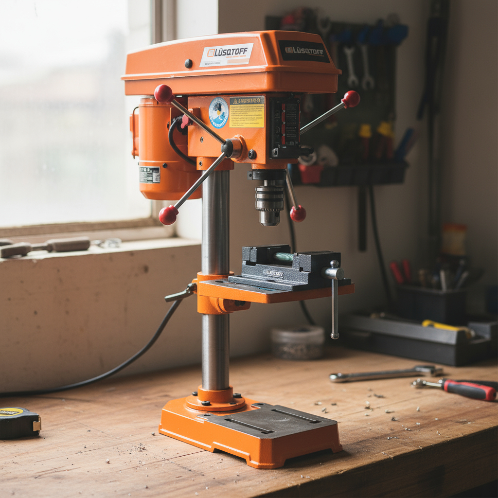 Taladro De Banco 13mm 250w 5vel Con Morsa Lusqtoff Tb-13 - Imagen 3