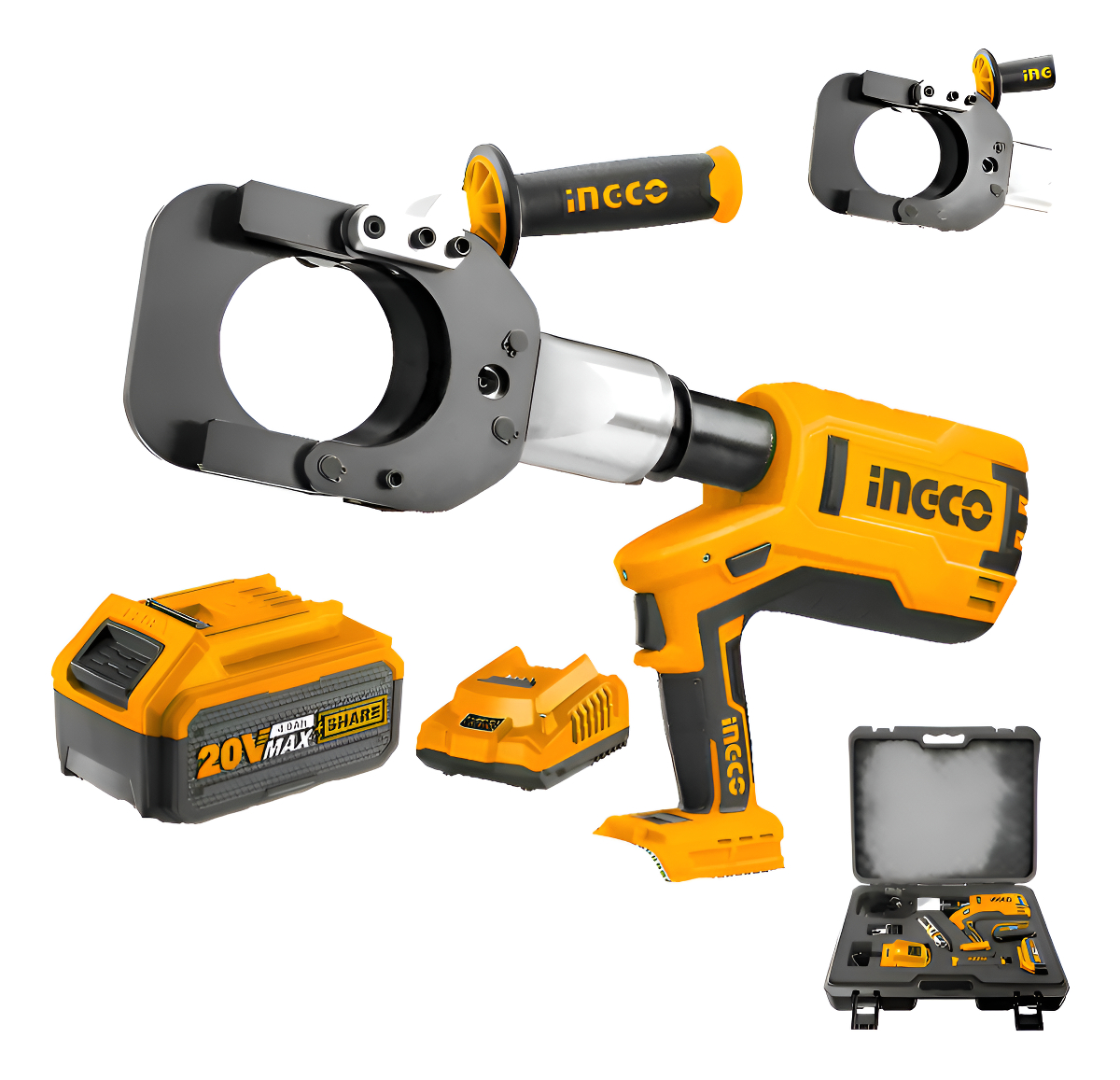 Cortador Cable Hidráulico A Bateria 20v P20s Ingco Crcli2002