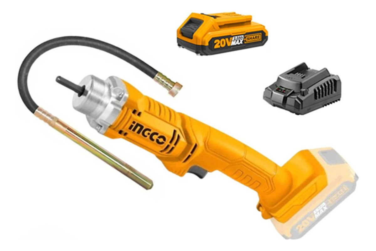 Vibrador Hormigón Sonda Bateria + Cargador Ingco