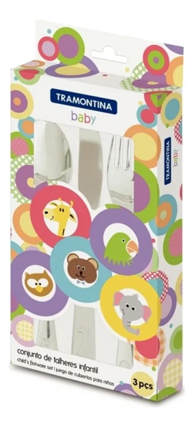 Juego De Cubiertos De Acero Inoxidable Para Comida Para Bebé - Imagen 4