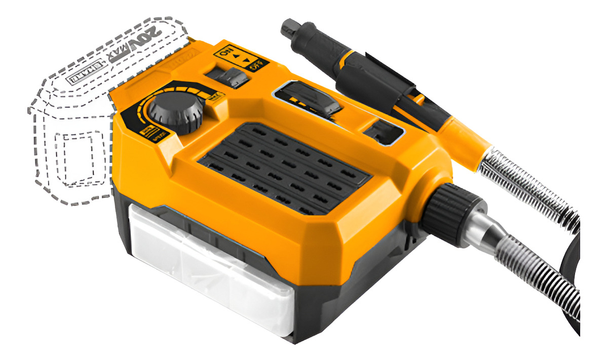 Mini Torno A Bateria 20v P20s Inalambrico C Accesorios Ingco - Imagen 2