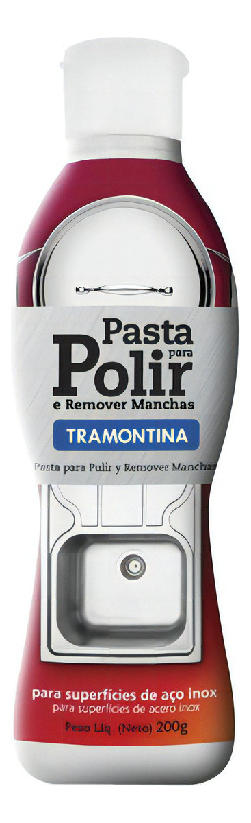 Pasta Para Pulir Tramontina 200g Color Gris