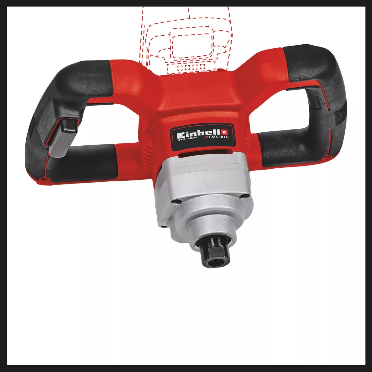 Mezclador De Pintura Einhell 18v Te-mx 18 Li 580 R.p.m. - Imagen 3