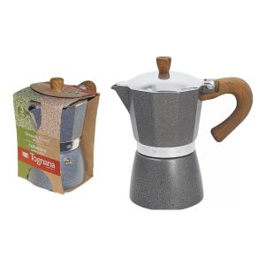 Cafetera Italiana 6 Tazas Stone & Wood Tognana