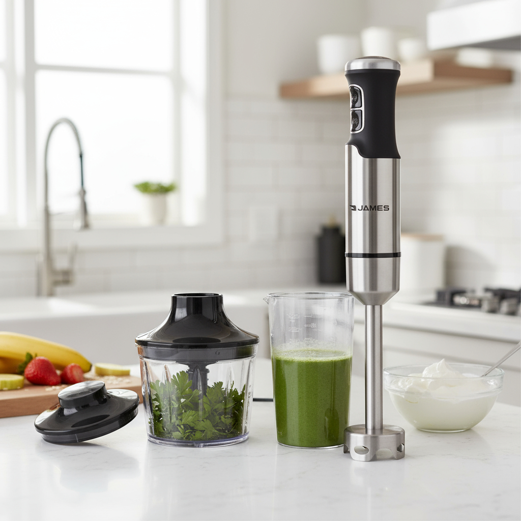 Mixer James 1000w Mjca Acero Inoxidable Con Accesorios - Imagen 2